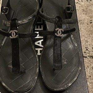 Chanel Thong Sandals 36.5
